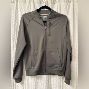 Olive Green Zip-Up jacket and long sleeve